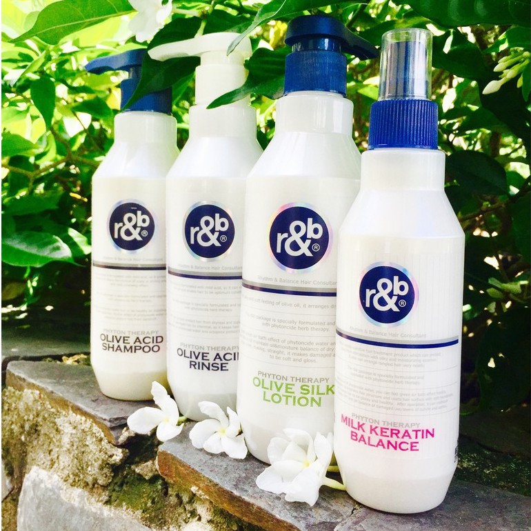 Kem dinh dưỡng bóng tóc R&B Olive Silk Lotion, Hàn Quốc