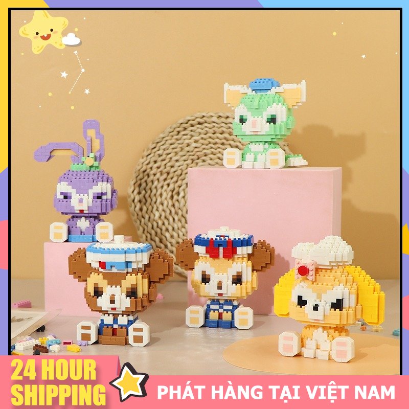 Bộ đồ chơi xếp hình lego nhiều kiểu dáng hoạt hình dễ thương