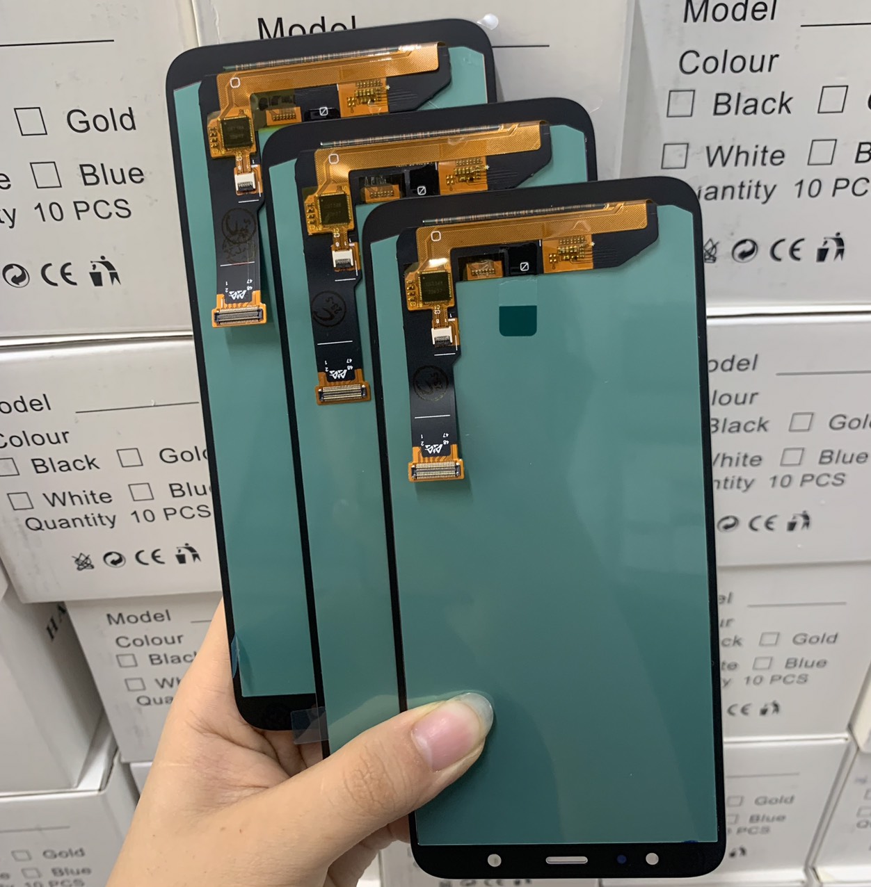 Màn hình oled full Galaxy A6 plus 2018, J600 / A6+, A605 màu đen (chất lượng như zin)
