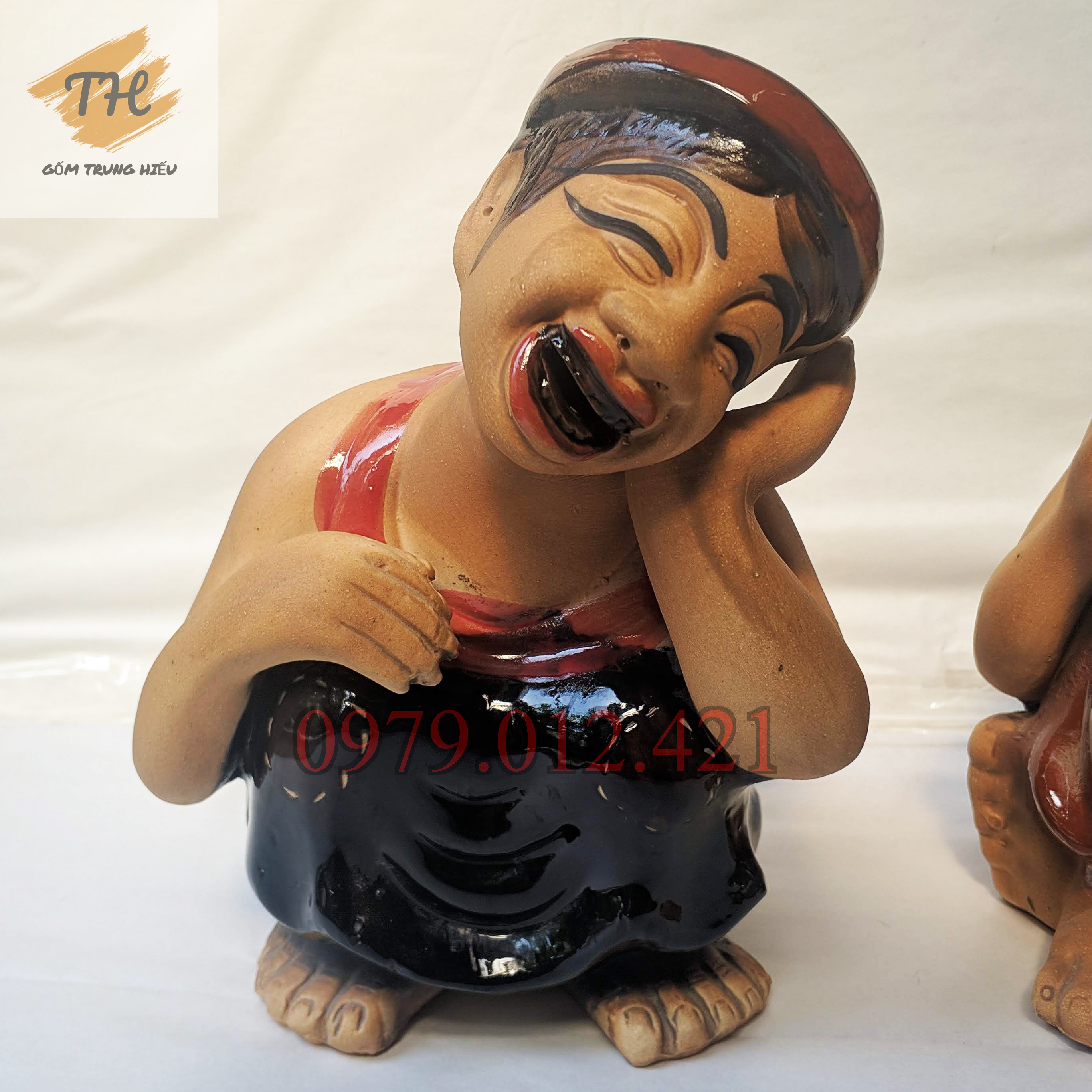 Tượng gốm Bát Tràng Chí Phèo - Thị Nở
