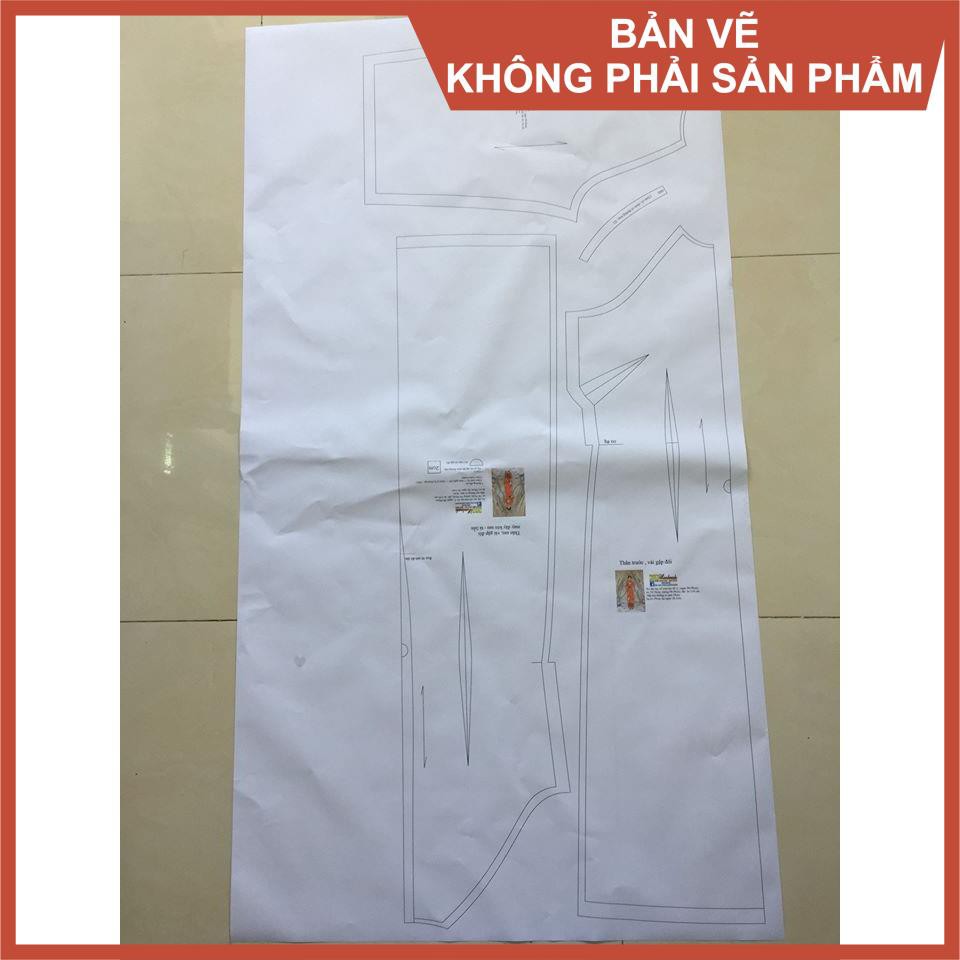 Rập giấy mã 954 - rập chân váy dáng A (Bản vẽ) (BẢN VẼ)