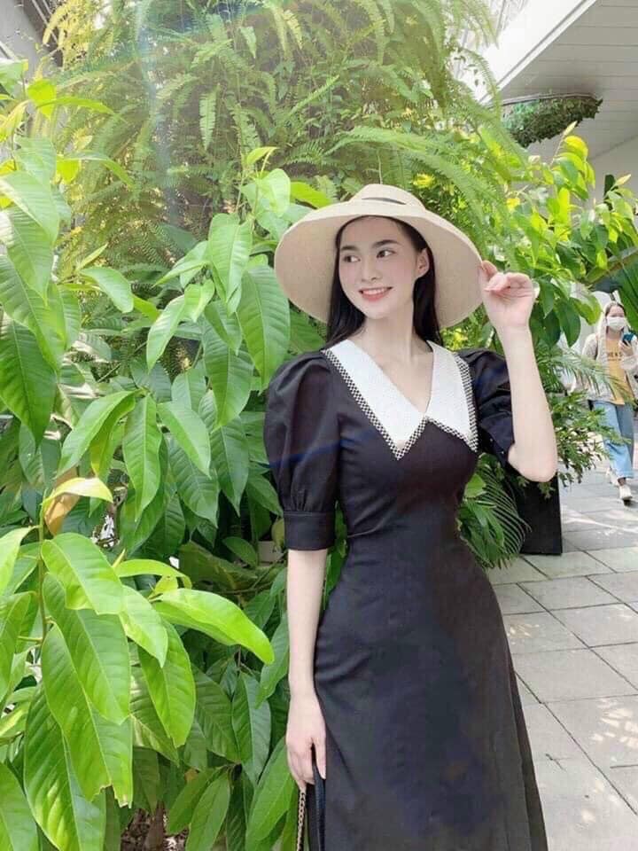 Đầm Xoè Tiểu Thư Tay Phồng