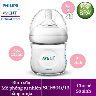 Bình sữa Philips Avent bằng nhựa không có BPA 125ml - đơn (SCF690/13)