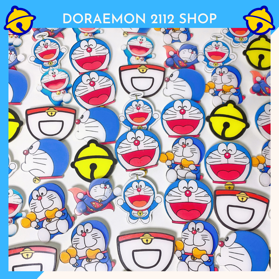 Huy hiệu Doraemon cài áo - trang trí balo