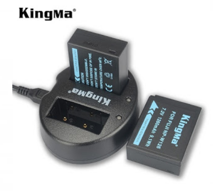 Bộ 2 pin 1 sạc đôi Kingma NP-W126