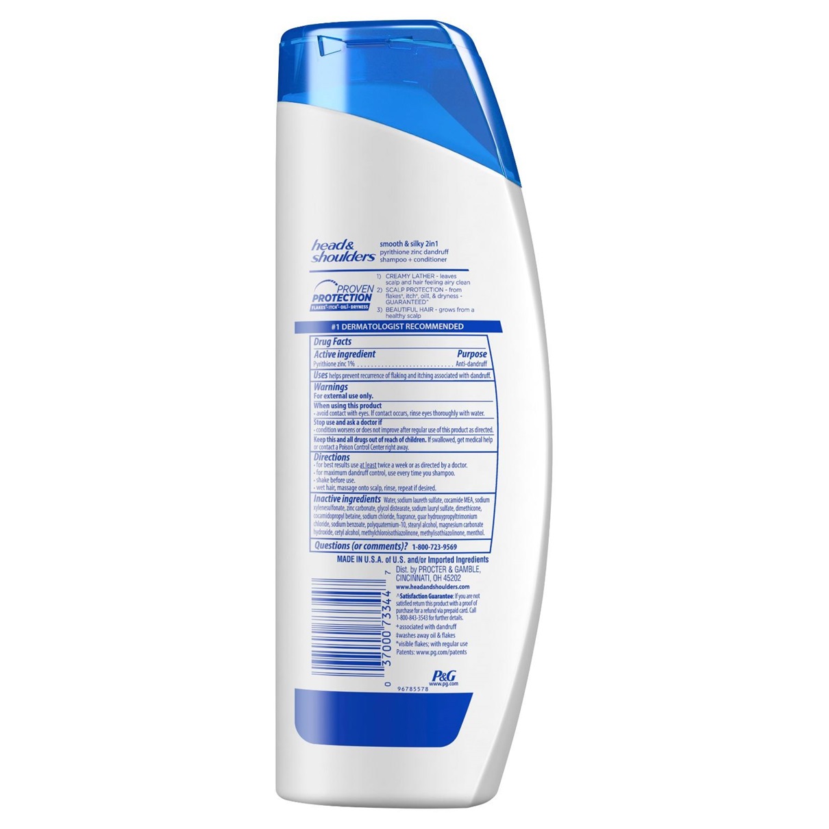 Dầu Gội Và Xả Head & Shoulders Smooth & Silky 2in1 380ml