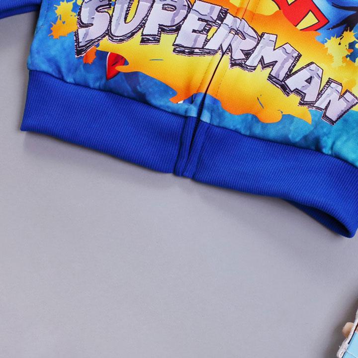 [HCM]Áo khoác siêu nhân Super men comic in 3D bé trai
