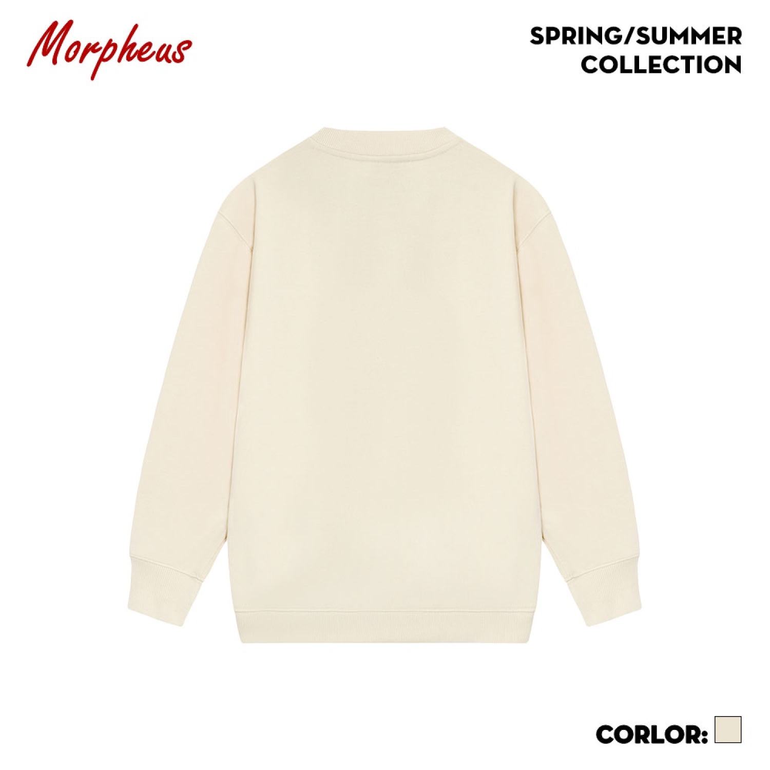 Áo Sweater Morpheus Basic Màu Đen,Kem, Xám