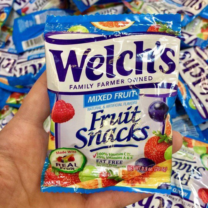 Thùng 90 Gói Kẹo Dẻo Trái Cây Welch's Mixed Fruit