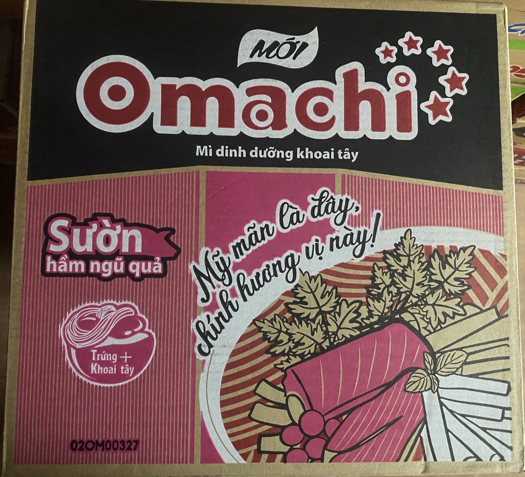 (Thùng 30 gói) Mì gói Omachi Sườn 80gr