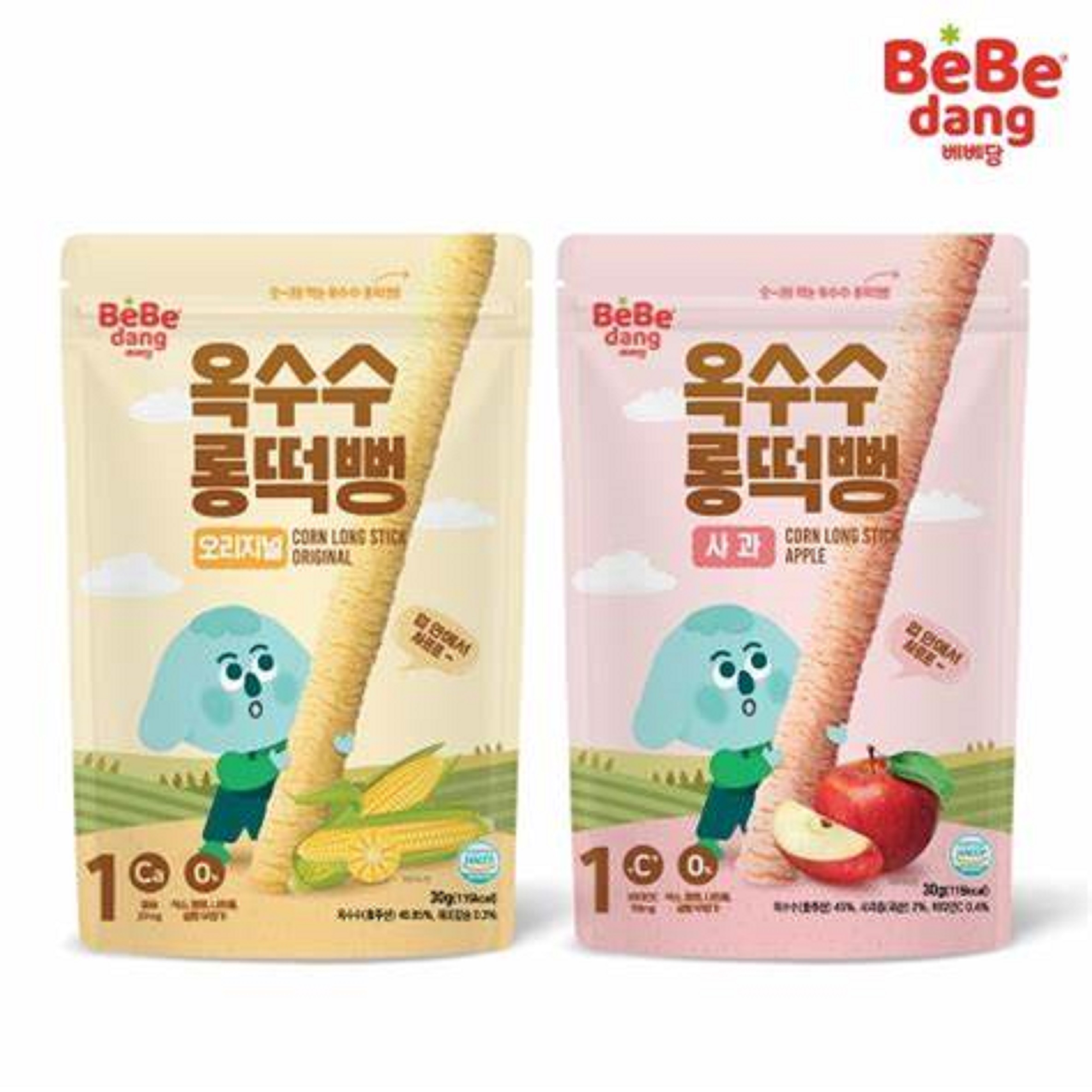 Bebehang organic rice cake long stick for babies from 6 months