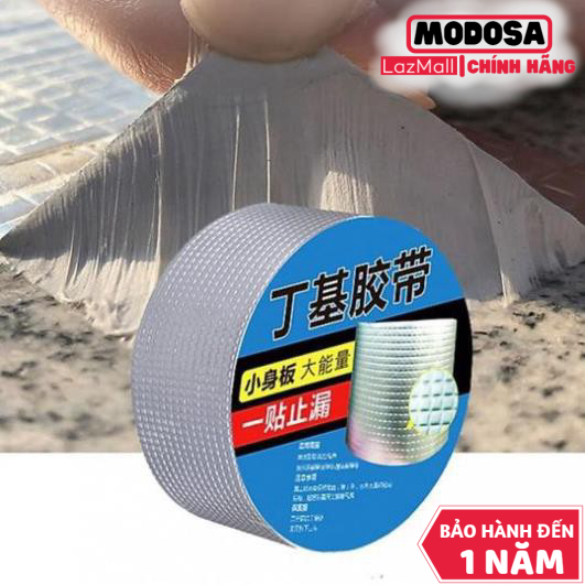 Cuộn Băng Keo Dán Modosa Siêu Dính Chống Thấm Dột [10Cm X 5M] Loại Lớn