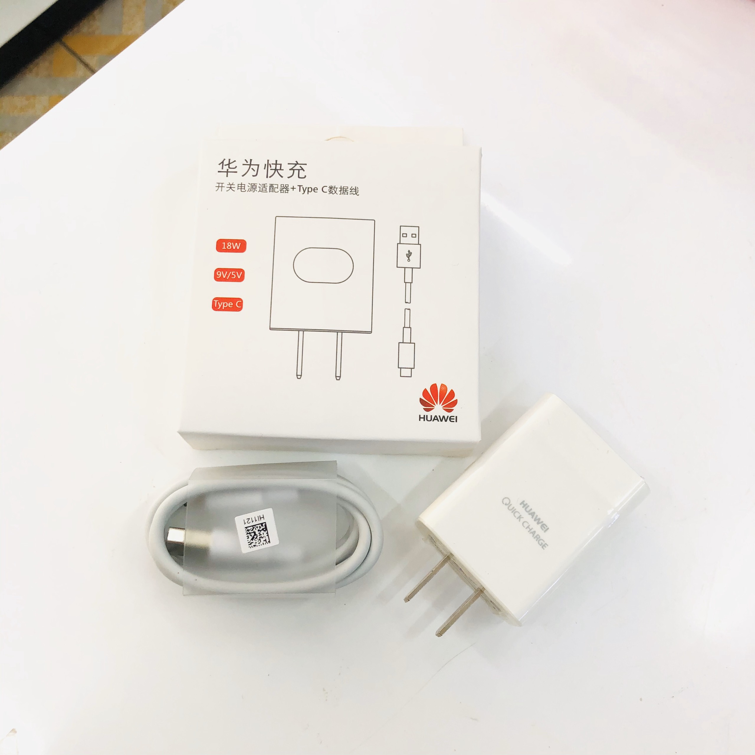 Bộ sạc nhanh Huawei 18w chân type C / Sạc nhanh Huawei chân type C 18w , bộ sạc Huawei
