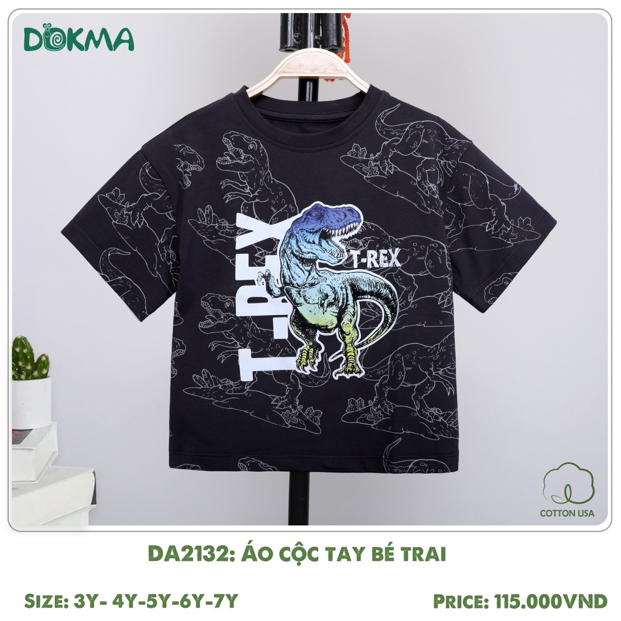 [DOKMA] Áo cộc tay bé trai Dokma