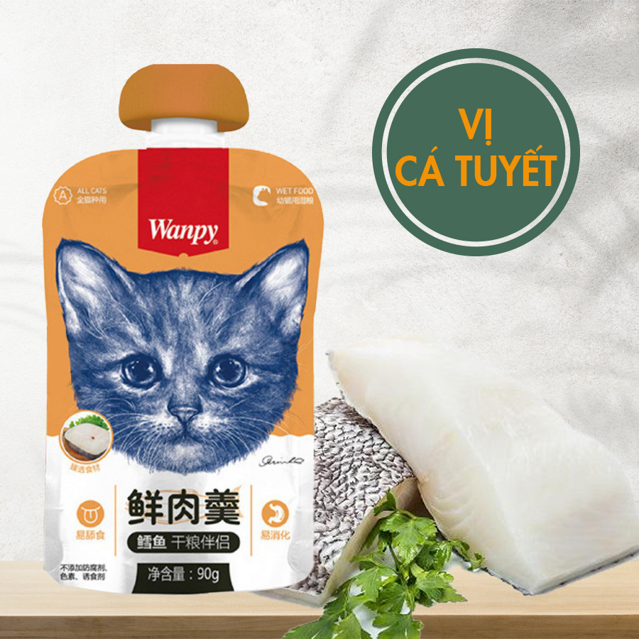 [CHÍNH HÃNG] Pate Wanpy Siêu Thơm Ngon Nắp Vặn 4 Vị 90g