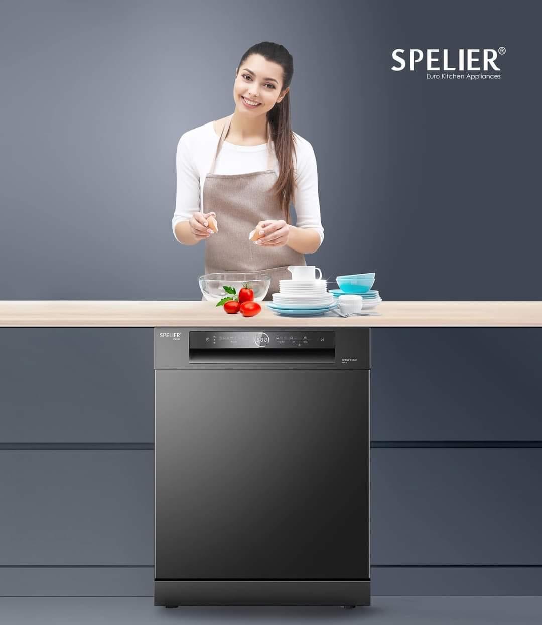 Máy rửa chén bát spelier sp 15 dw black - nhập khẩu đức