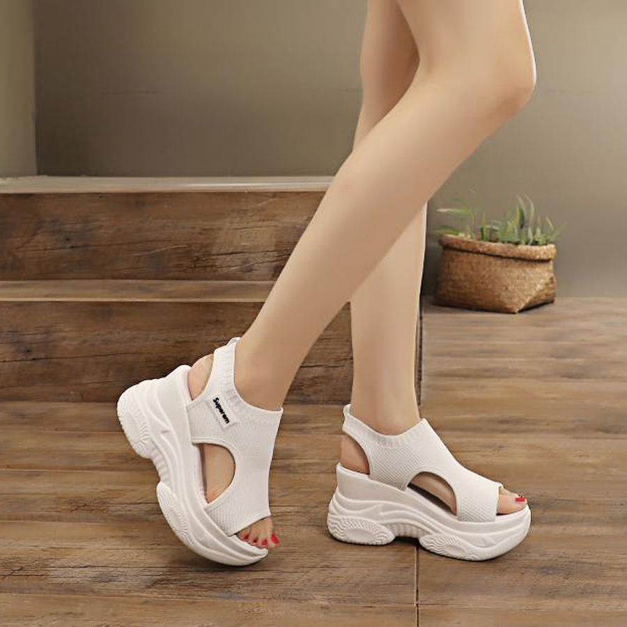 Dép Xuồng Đế Cao 9cm