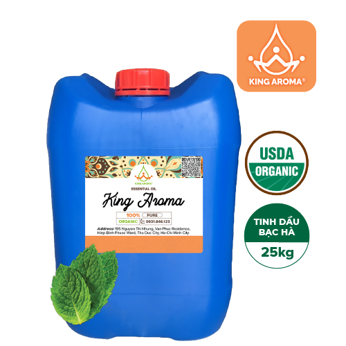Tinh dầu thiên nhiên bạc hà king aroma giá sỉ 5gk/ 25kg/ 180kg