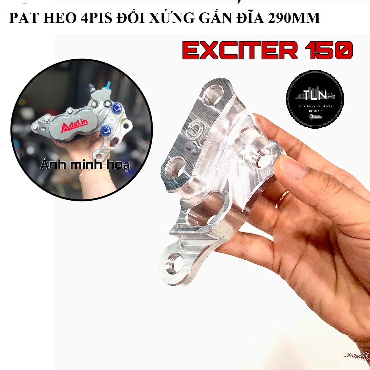 [HCM]PAT CNC HEO 4PIS ĐỐI XỨNG GẮN ĐĨA 290MM EX150 - WINNER/WINNER X