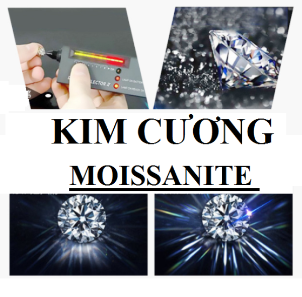 Đá đính răng Kim Cuong Moissanite 2.5 2.7 3.0ly đá gắn răng hoặc làm trang sức sáng lấp lánh đẹp tư nhiên.