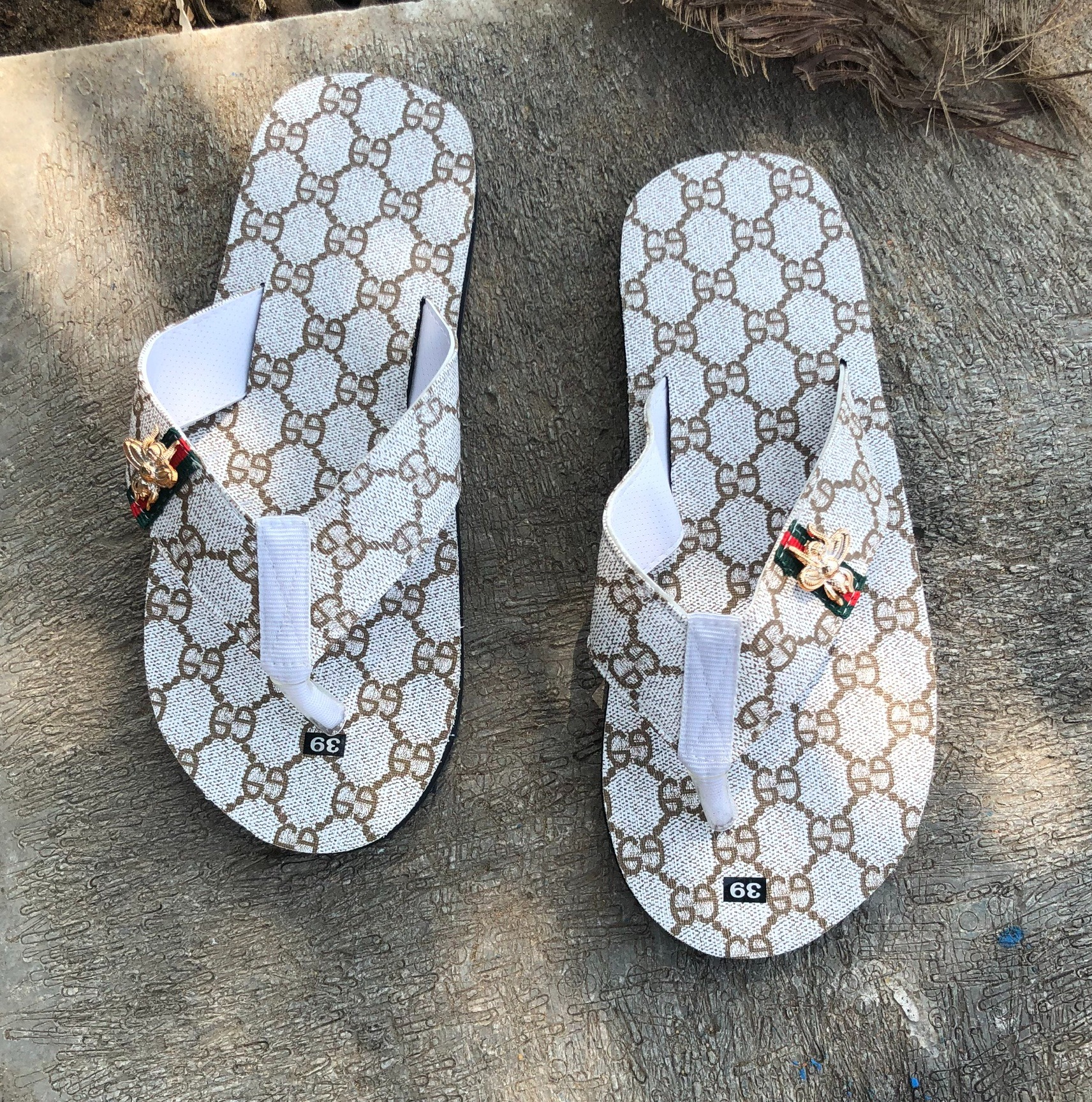 [FREESHIP + HOÀN TIỀN 50K] sandal đồng nai dép kẹp nam ( đế và quai màu kem mờ gg )