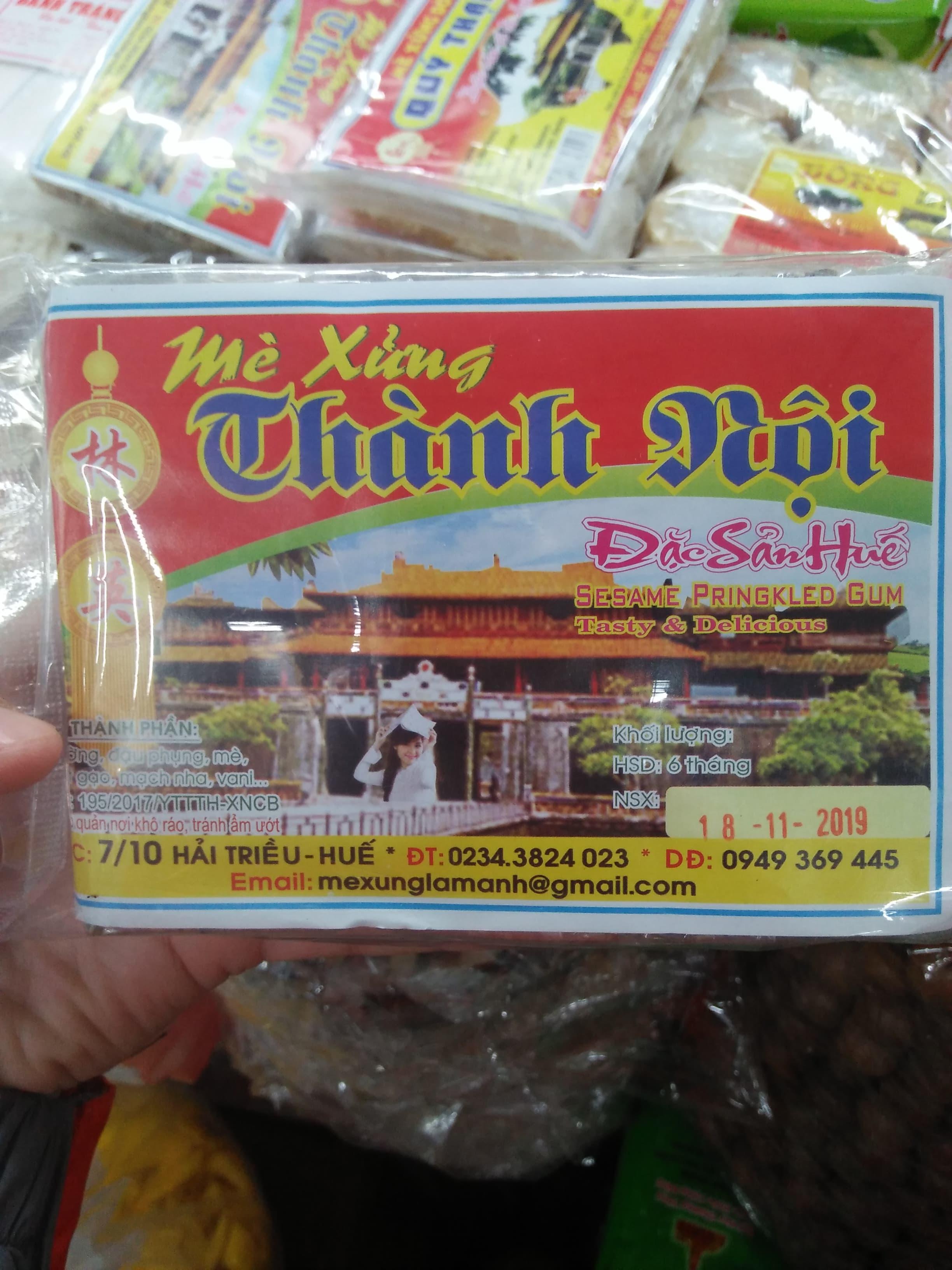 COMBO 5  GÓI KẸO MÈ XỬNG THÀNH HỘI ĐẶC SẢN CỐ ĐÔ HUẾ