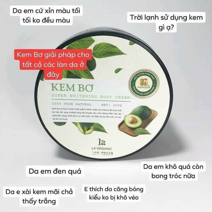 kem body bơ lá chính hãng