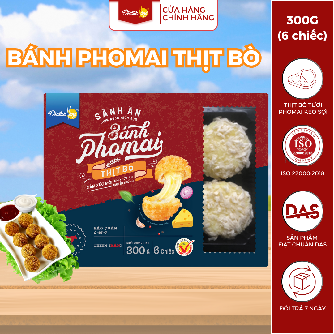 BÁNH PHOMAI THỊT BÒ 200g - Đôi Đũa Vàng.