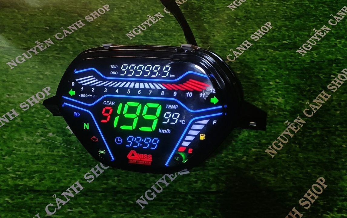 Đồng hồ điện tử mẫu mới xe wave nhỏ mẫu 2023