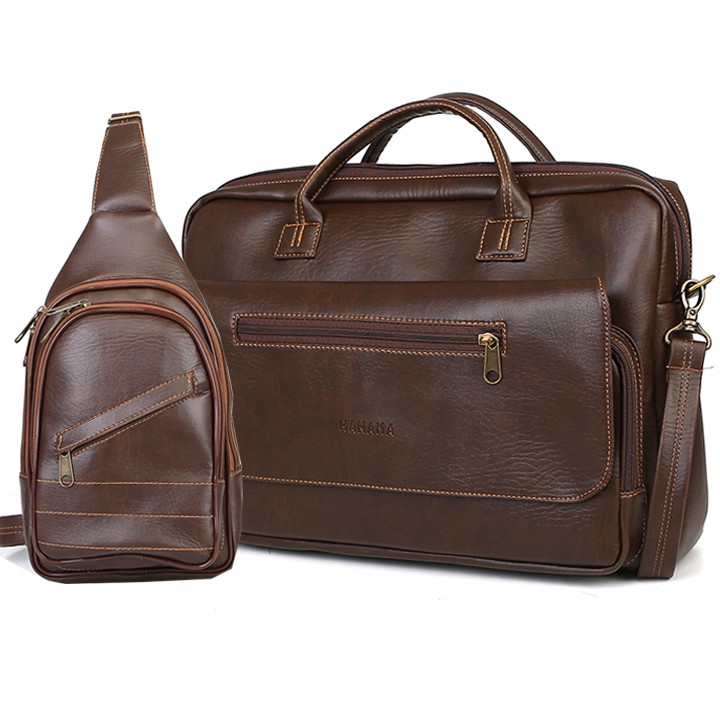 Bộ túi xách công sở TẶNG túi đeo chéo cao cấp HANAMA G12- S16
