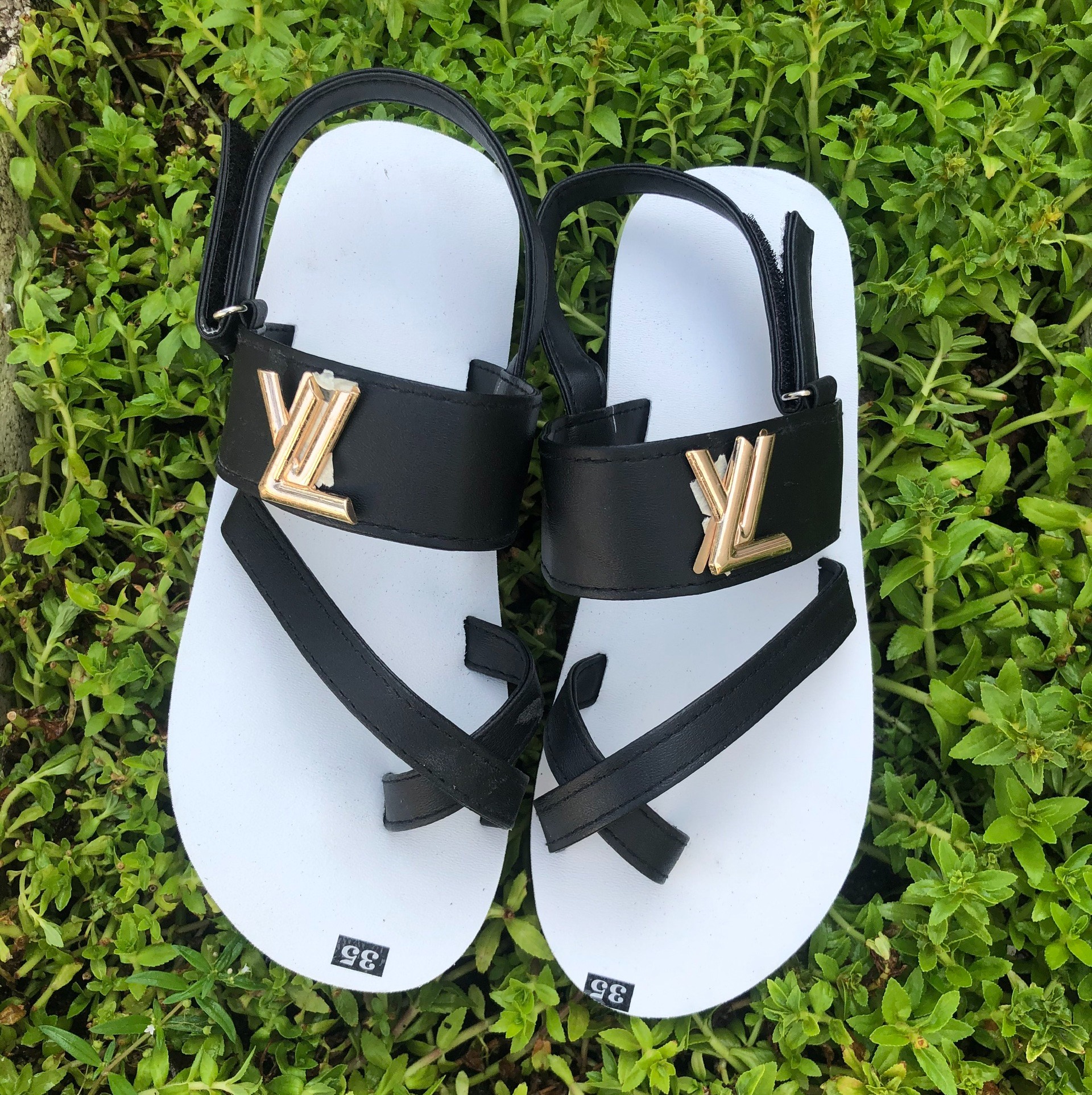 [FREESHIP + HOÀN TIỀN 50K] sandal đồng nai  sandal nam nữ ( đế trắng quai đen )