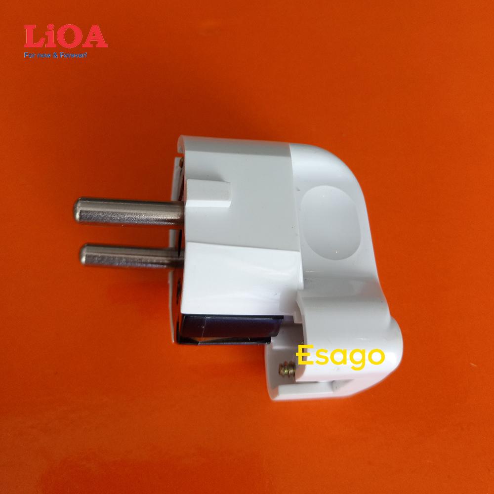 [HCM]Phích cắm tiêu chuẩn châu âu LiOA 15A có cực nối đất - EURØ5