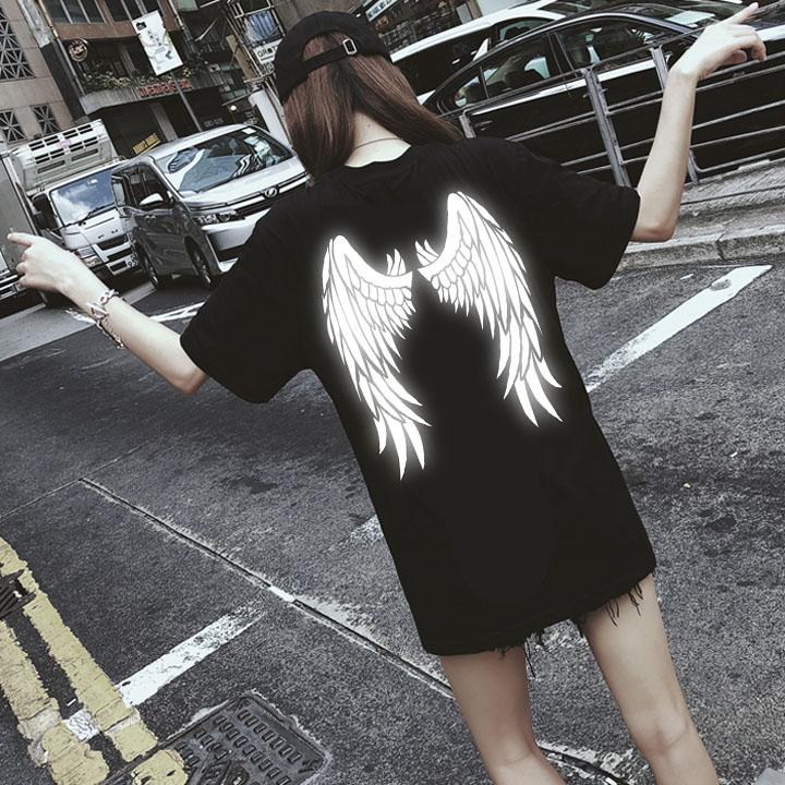 Áo thun phản quang unisex wings nam nữ