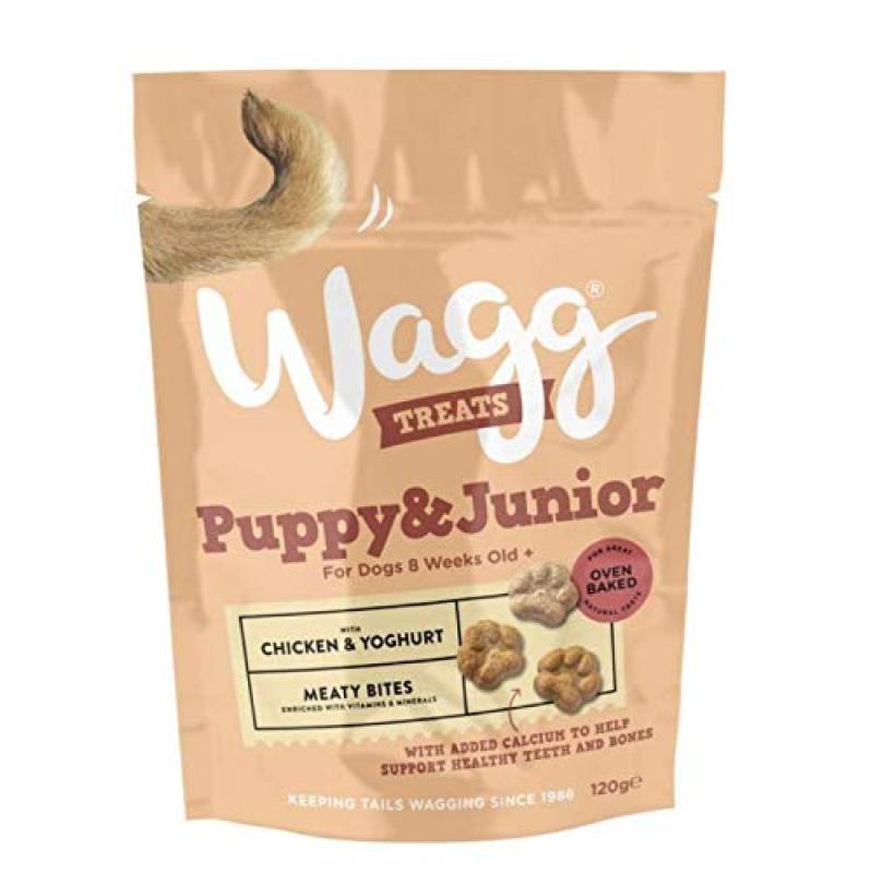 Thức ăn vặt cho chó con WAGG PUPPY & JUNIOR TREATS 120g