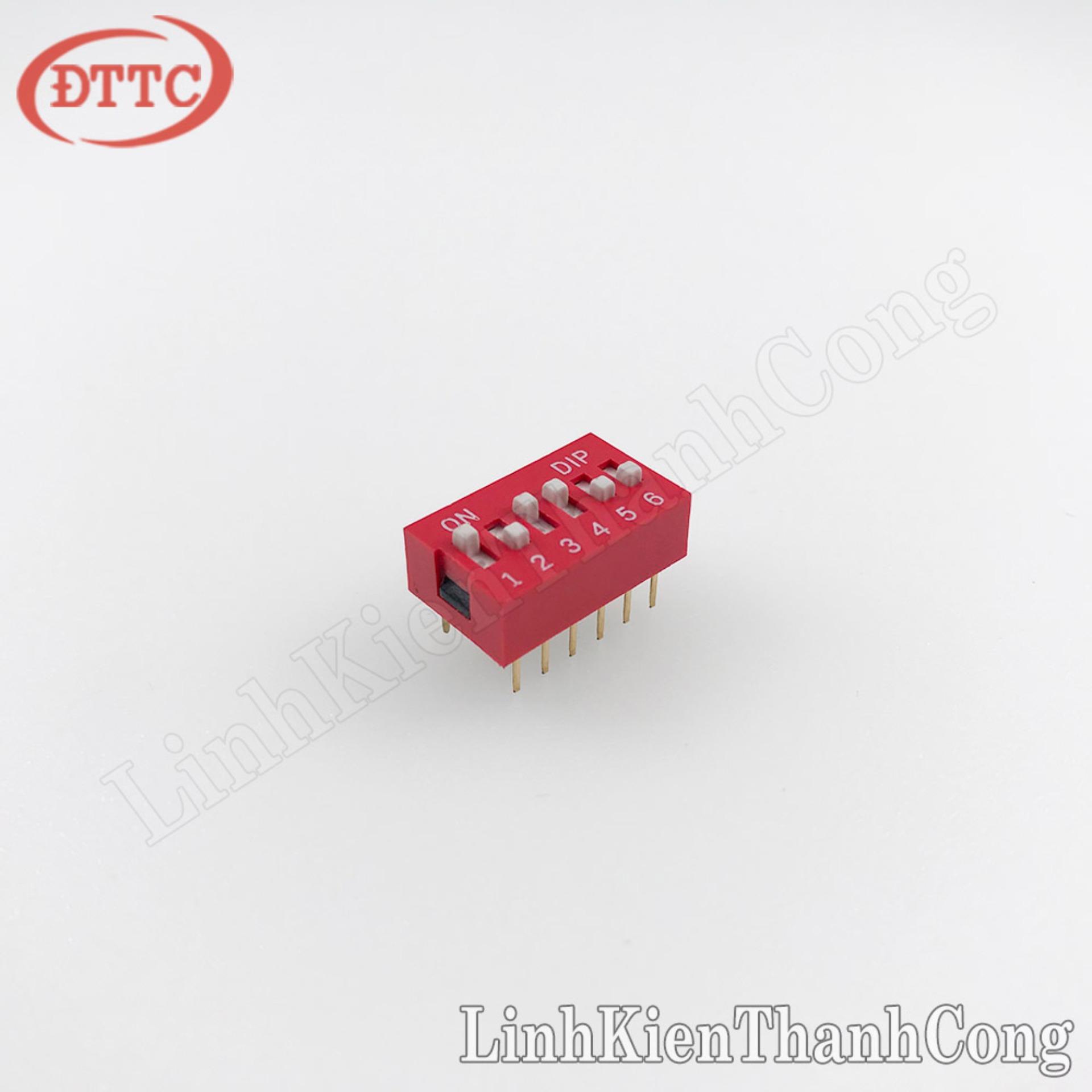 Công Tắc Bit 6P (6 Số) Màu Đỏ