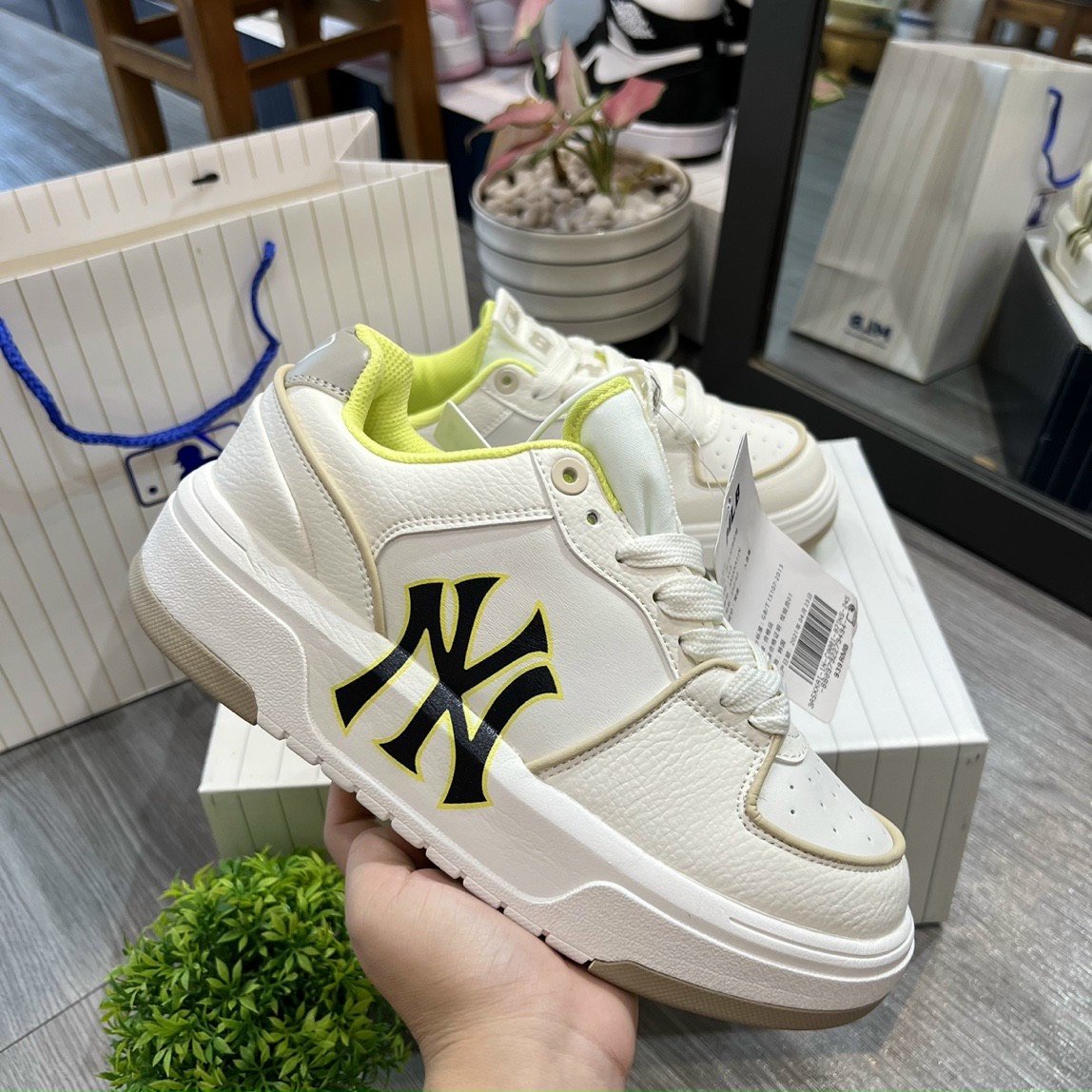 Giày Thể Thao MLB Chunky Liner Xanh Lá, Giày MLB Chunky Liner White Black 2022