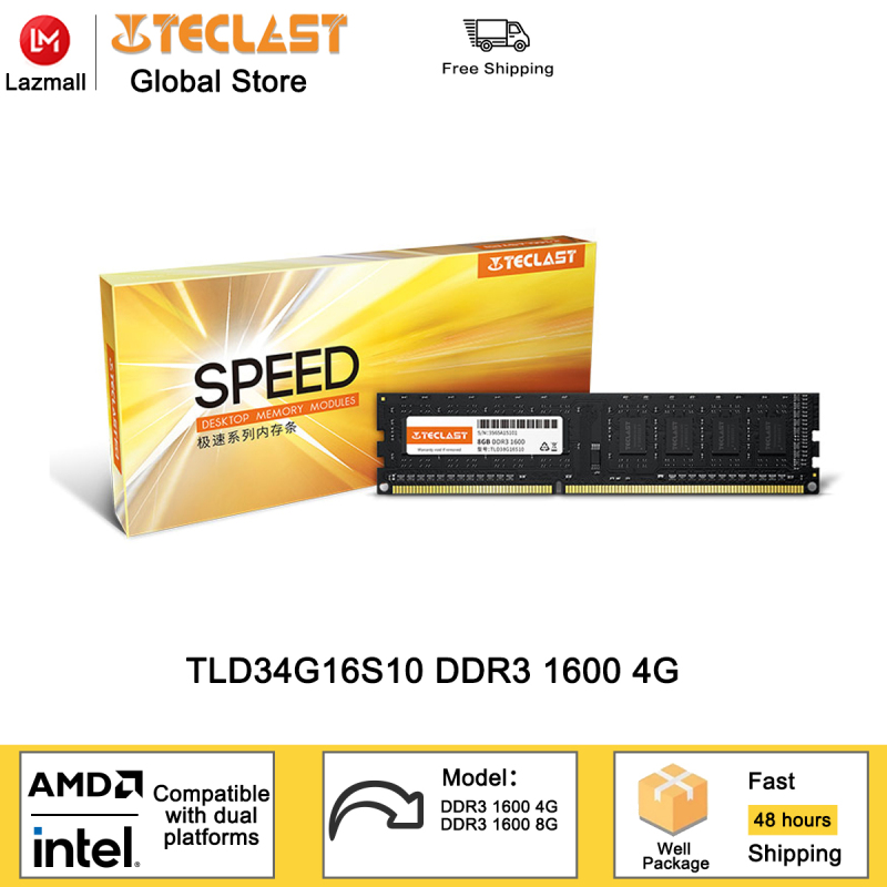 Bảng giá Teclast RAM DDR3 1600Mhz 4GB/8GB memory ADM/Intel dual platform compatible TLD34G16S10 Phong Vũ