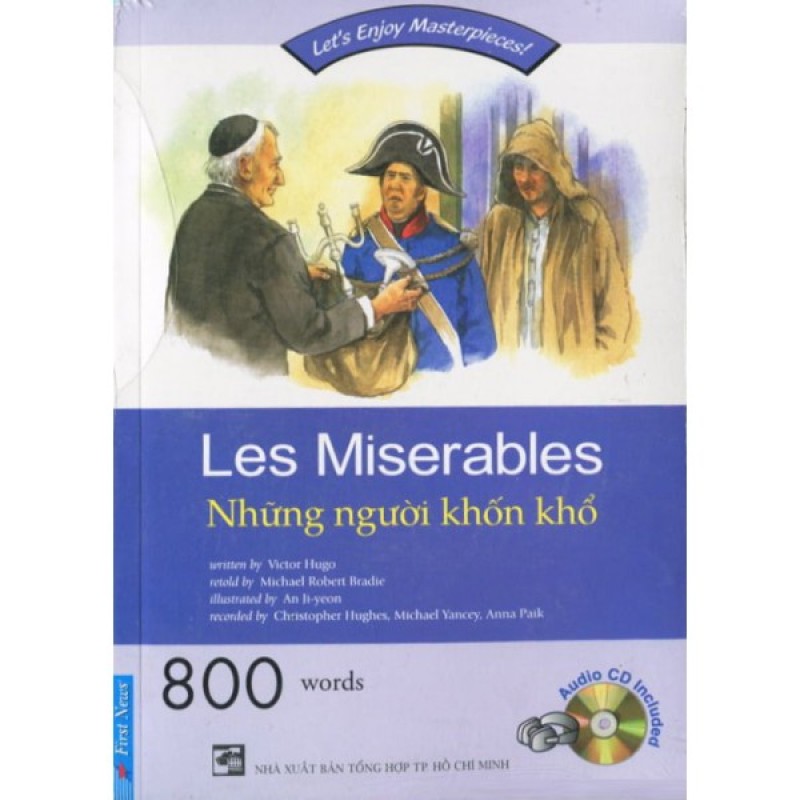 Sách-Lets Enjoy Masterpieces,Les Meserables,Những Người Khốn Khổ + CD