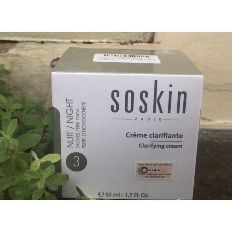 ✅[Chính Hãng] Kem dưỡng trắng da Soskin Clarifying Cream 50ml của Pháp