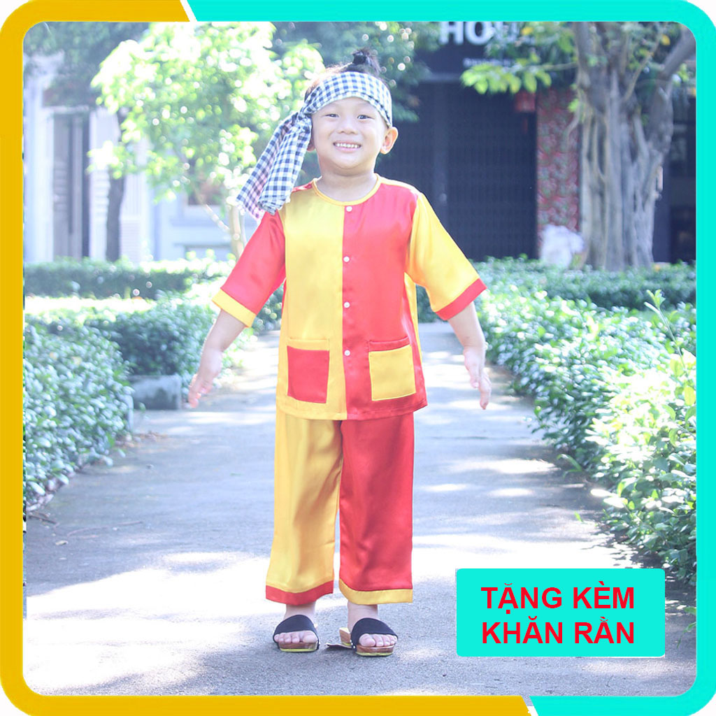 Áo Bà Ba Cho Bé Trai Và Gái Từ 1-6 Tuổi, Chất Lụa Mát Mẻ, Set Nguyên Bộ, Nhiều Màu Đẹp Cho Bé