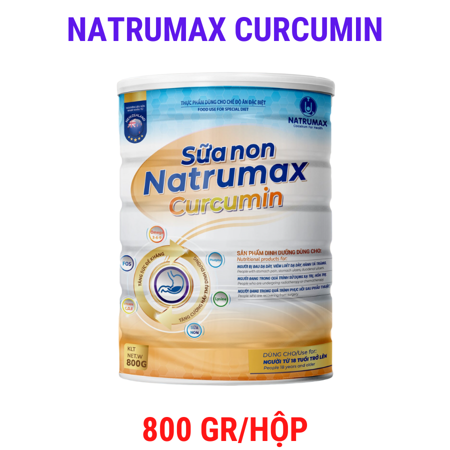 [Có bảo hành] Sữa non NATRUMAX CURCUMIN – Trọng lượng 800gr