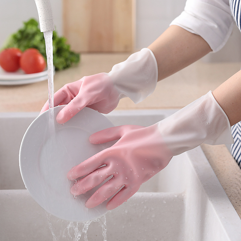 Bao Tay Rửa Chén Cao Su Hình Hươu Siêu Dai