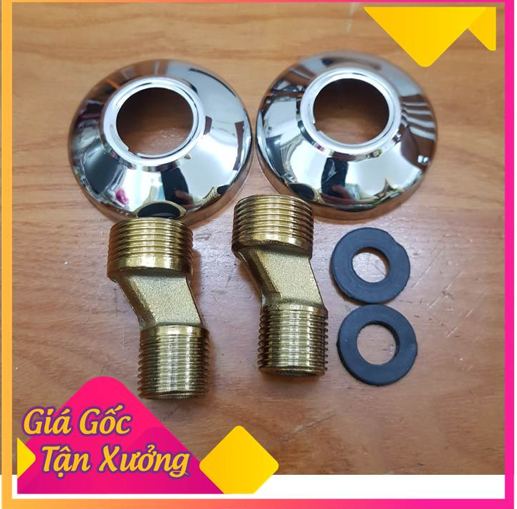 [HCM]Bộ 2 chân quỳ chữ Z Đồng Thau lắp đặt cho củ sen nóng lạnh