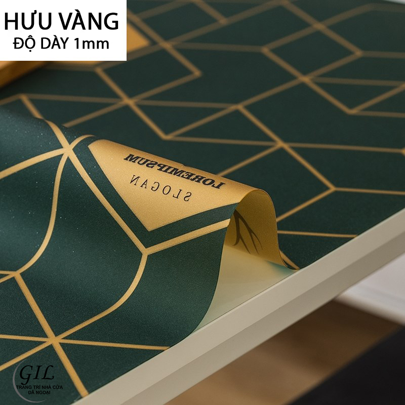 khăn trải bàn pvc hưu vàng cao cấp