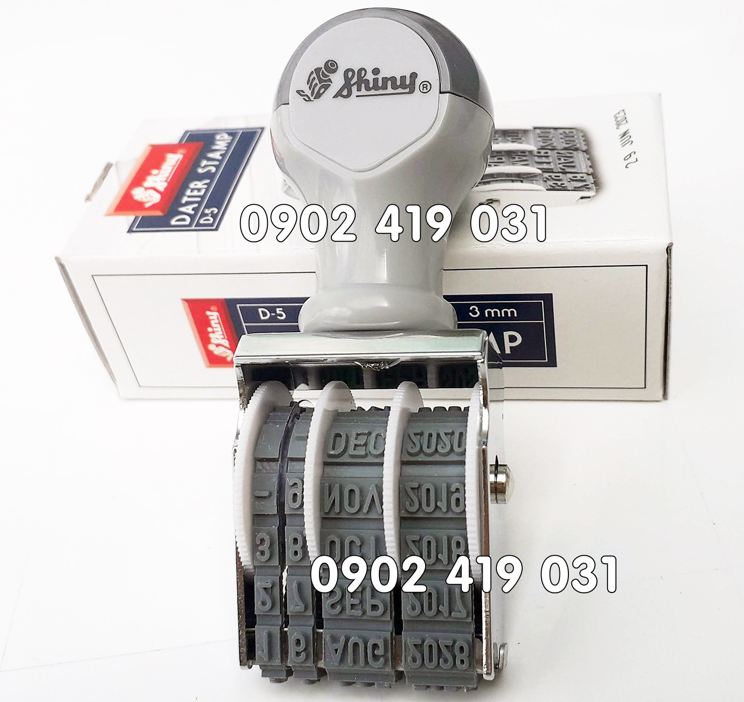Dấu Ngày Tháng Năm Tiếng Anh Shiny D5-3mm ( Dấu đóng date English, date tiếng anh )