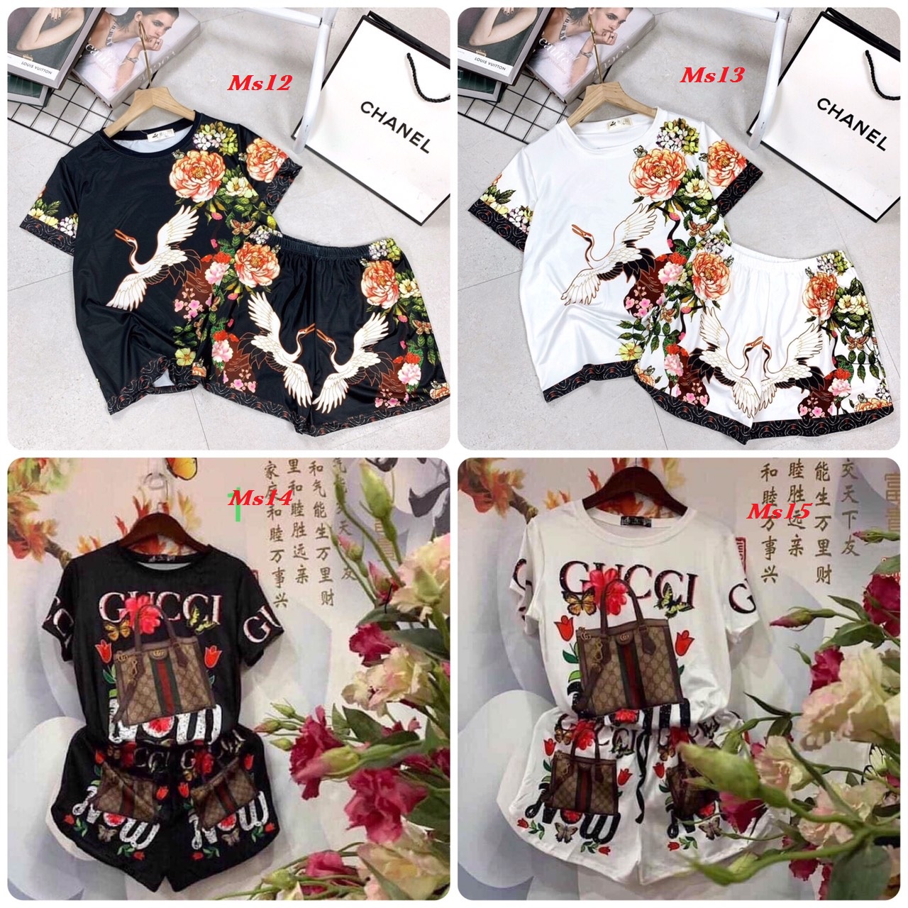 Set bộ đùi thun lạnh 3D hàng QC cao cấp