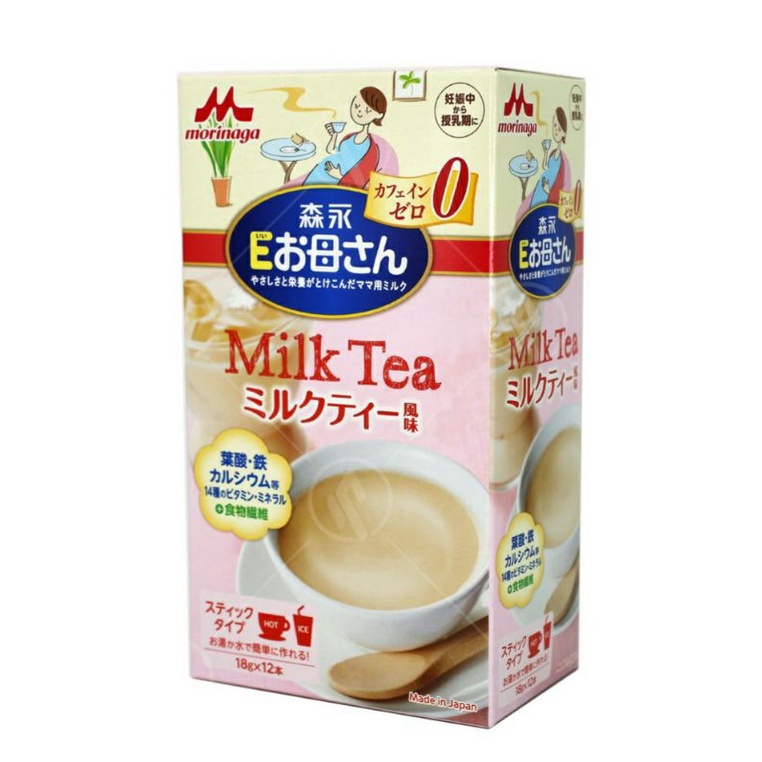 Sữa bầu cung cấp dinh dưỡng Morinaga Nhật Bản vị Matcha, Trà sữa, Cafe