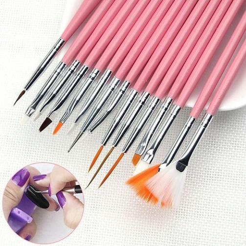 Sét cọ 15 cây chuyên dùng để vẽ nail
