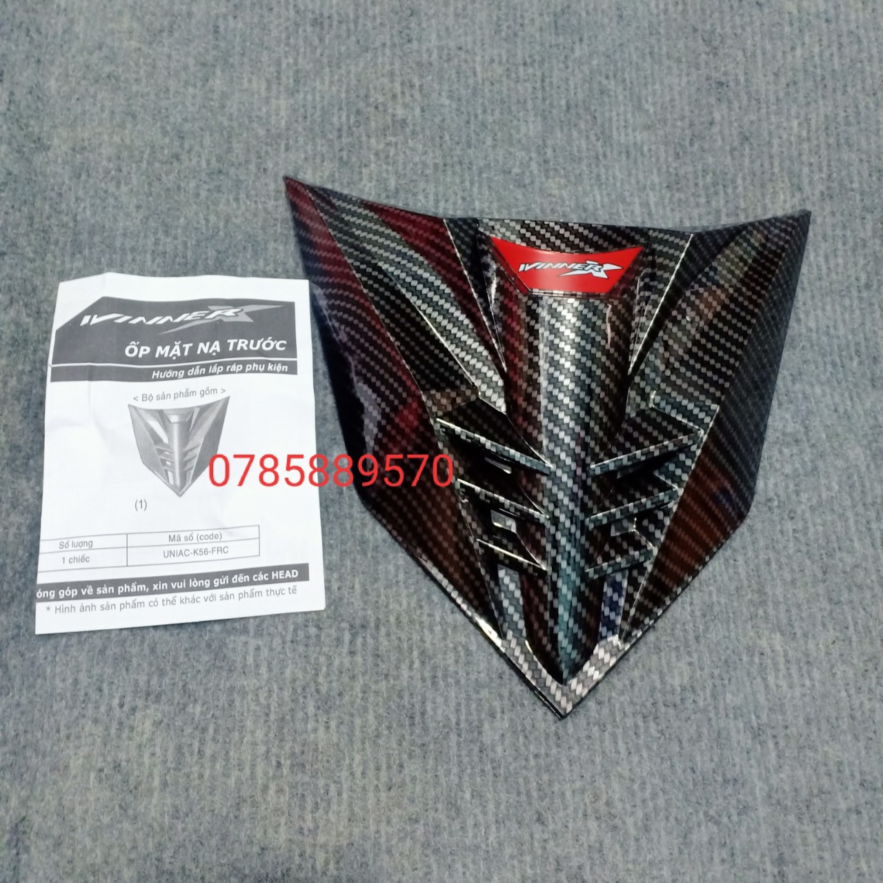 ỐP MẶT NẠ (CHỈ MŨI TRÊN) WINNER X CARBON