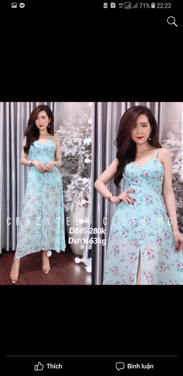 [HCM]MAXI 2 DAYA CÓ MÚT NGỰC XẺ TÀ CHO MÙA HÈ QC